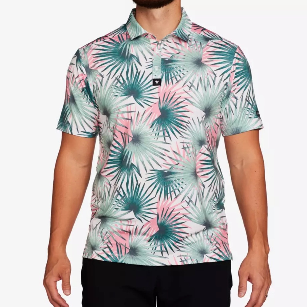 New BAD BIRDIE Hammock Hunter Short Sleeve Polo Shirt